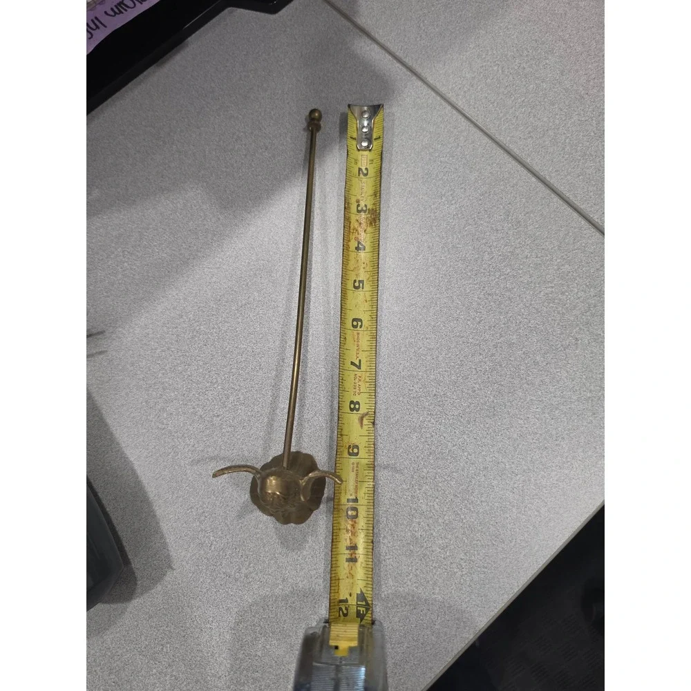Vintage Brass Angel Candle Snuffer Cherub Handle Long Reach 10.5 Inch Gold Tone
